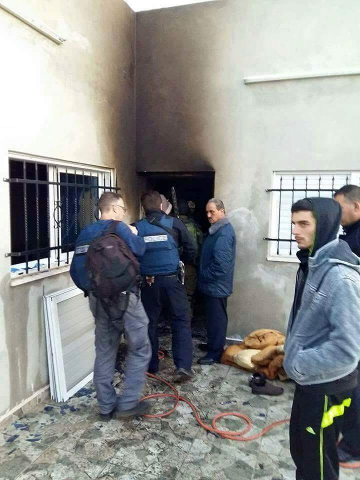 احراق منزل الشاهد الوحيد على استشهاد عائلة دوابشة 